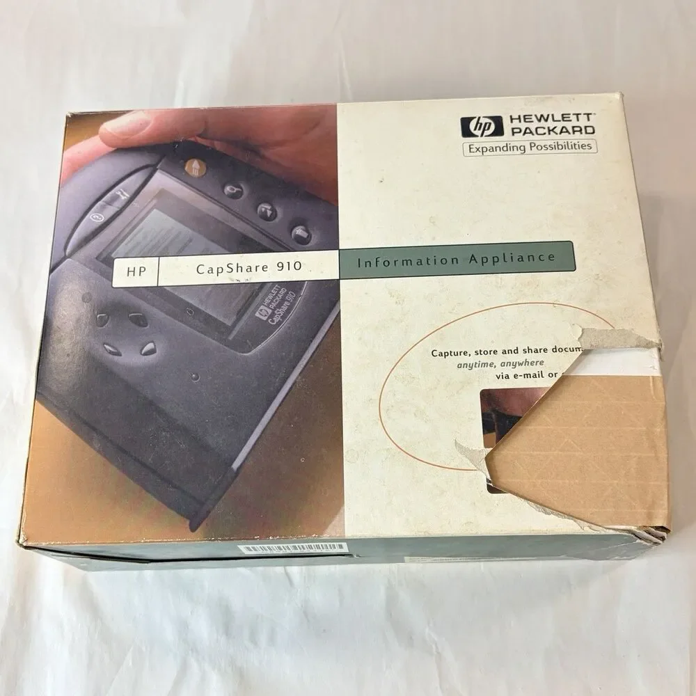 Hewlett Packard HP CapShare 910 Information Appliance C6301B Power On W/Box